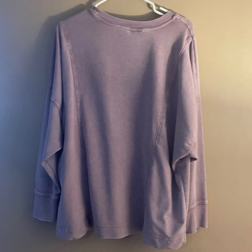 Lavender Oversized Crewneck Sweatshirt - Picture 2 of 3